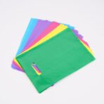 ysmile Colorful Plastic Shopping Bag Small Business Poly Die Cut with Handle Plastic Merchandise Bag for Retail 7.8"x11.8" 100 ct - Image 5