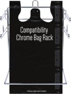 Large Plain Black (400 Count) Embossed T-Shirt Bag, 12 inch X 7 inch X 22 inch, 17 mic, Black Bags with Handled, Bulk, Grocery, Retail, Heavy Duty - Image 4