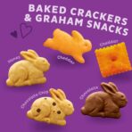 Annie's Organic Variety Pack, Cheddar Bunnies, Bunny Grahams and Cheddar Squares, 12 Pouches, 11 oz - Image 3