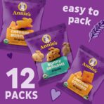 Annie's Organic Variety Pack, Cheddar Bunnies, Bunny Grahams and Cheddar Squares, 12 Pouches, 11 oz - Image 4