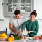 Quart Size Food Storage Bags with Twist Ties – 150 Count Clear Plastic Baggies for Bread, Snacks, Fruits, Nuts – Leak-Resistant, Food Safe, Disposable – by DURRA BEST - Image 4