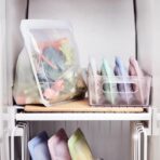 Stasher Silicone Reusable Food Storage Bag, Mega Stand-Up Silicone Large Bag, Reusable Freezer Bag, Microwave, Dishwasher, Oven Safe, Sous Vide, Eco Friendly, 104 oz, Clear - Image 3