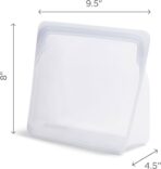 Stasher Silicone Reusable Food Storage Bag, Mega Stand-Up Silicone Large Bag, Reusable Freezer Bag, Microwave, Dishwasher, Oven Safe, Sous Vide, Eco Friendly, 104 oz, Clear - Image 7