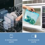 Stasher Silicone Reusable Food Storage Bag, Mega Stand-Up Silicone Large Bag, Reusable Freezer Bag, Microwave, Dishwasher, Oven Safe, Sous Vide, Eco Friendly, 104 oz, Clear - Image 8