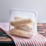 Stasher Silicone Reusable Food Storage Bag, Mega Stand-Up Silicone Large Bag, Reusable Freezer Bag, Microwave, Dishwasher, Oven Safe, Sous Vide, Eco Friendly, 104 oz, Clear - Image 11