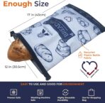 GRIN BY GRIN- Bread Bags 2 Pack Reusable Zipper Bags for Homemade Bread Sourdough Extra Large Freezer Storage - Image 8
