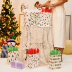 SUNCOLOR 30 Small Christmas Gift Bags With Tissue paper - Image 7