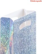 UnicoPak 16 Pack Premium Iridescent Party Favor Bags - 6x3x9 Glitter Goodie Bags for Birthday Party, Wedding - Sturdy Holographic Gift Bags with Auto-lock Bottom, Customizable for Treats & Cookies - Image 8