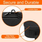 Medium Travel Pill Bottle Organizer, Slim Medicine Bag, Carrier for Medications and Medical Supplies - Black - Image 6
