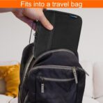 Medium Travel Pill Bottle Organizer, Slim Medicine Bag, Carrier for Medications and Medical Supplies - Black - Image 8