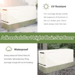 7 Piece Bar Height Patio Dining Set Cover,100% Waterproof Outdoor 60 Inch Rectangular High Wicker Bar Table and Chairs Sets Cover, Bar Table Set Covers for Patio Furniture Set, Beige - Image 6