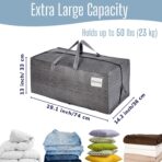 VENO 10 Pack Heavy Duty Moving Bags with Backpack Straps, Zippers & Handles, Extra Large Packing Bags for College Dorm Essentials, Moving Supplies Alternative to Cardboard Moving Boxes - Image 4