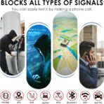 Faraday Bags For Phones,Faraday Phone Bag,Go Dark Bags For Cell Phones,Carbon Fiber Surface Signal Blocking Pouch, Car Key/Wifi/Rfid/Gps Signal Blocker With Red Blue Stiching - Image 3