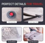 VMstr 15-Pack Vacuum Seal Bags for Clothing Travel, Carry-on Size for Luggage Compression Packing, Space Bags with Plug-in Electric Pump - Image 7
