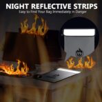 Upgraded Two Pockets Fireproof Document Bag (2000℉), andyer 15”x 11”Waterproof Fireproof Money Bag for Cash with Zipper, Important Document Storage Organizer for Valuables, Legal Documents Safe - Image 5