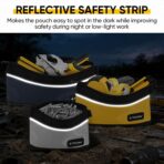 TICONN Tool Pouches with Zipper, 1680D Oxford Small Tool Bags, Waterproof Utility Bag Zipper Pouch for Tool Organizers and Storage (3 Pack Small) - Image 3