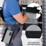 TICONN Tool Pouches with Zipper, 1680D Oxford Small Tool Bags, Waterproof Utility Bag Zipper Pouch for Tool Organizers and Storage (3 Pack Small) - Image 8