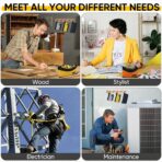 TICONN Tool Pouches with Zipper, 1680D Oxford Small Tool Bags, Waterproof Utility Bag Zipper Pouch for Tool Organizers and Storage (3 Pack Small) - Image 10