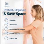 8 Pack Vacuum Storage Bags – 4 XXL & 4 Jumbo Vacuum Seal Bags for Blankets, Comforters, Clothing & Bedding - Space Saver Compression Bags - Image 5