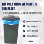 Plasticplace 95 Gallon Recycling Trash Bags, 61"W x 68"H, 1.5 Mil, Blue, 25 Count (Pack of 1) - Image 4