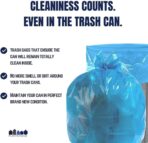 Plasticplace 95 Gallon Recycling Trash Bags, 61"W x 68"H, 1.5 Mil, Blue, 25 Count (Pack of 1) - Image 5