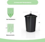 Reli. Biodegradable 33 Gallon Trash Bags, 100 Count, Green Eco Friendly, Degradable Under Certain Conditions, Custom-Fit for Compactor - Image 4