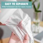 Small Trash Bags 4 Gallon - 105 Count 4 Gallon Trash Bag, Unscented Small Garbage Bags Bathroom Trash Bags, White 4 Gal Small Trash Can Liners - Image 5