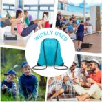 Boao 120 Pieces Drawstring Backpack Bulk Polyester Sport Draw String Bag Gym Cinch Bag for Women Men, 12 Colors - Image 7