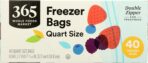 365 by Whole Foods Market, Quart Size Freezer Bags, Double Zipper, 40 Count - Image 4
