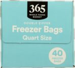 365 by Whole Foods Market, Quart Size Freezer Bags, Double Zipper, 40 Count - Image 6