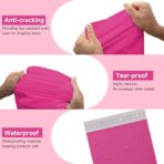 Pink Poly Mailers 14.5x19 100 Pcs, Cute Waterproof Shipping Bags with Self-Seal Adhesive, Durable Tear-Resistant Shipping Envelopes for Clothing - Image 3