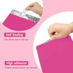 Pink Poly Mailers 14.5x19 100 Pcs, Cute Waterproof Shipping Bags with Self-Seal Adhesive, Durable Tear-Resistant Shipping Envelopes for Clothing - Image 4
