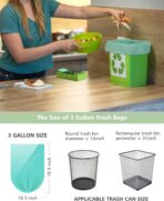 Compost Bags 3 Gallon 125 Packs,AYOTEE Compostable Trash Bags 3 Gallon, Small Biodegradable Trash Bags - Image 5