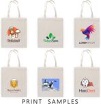 Personalized Tote Bags Custom Text/Logo/Photo for Promotional, Shopping & Travel Perfect for Personal Use & Small Businesses Reusable & Eco-Friendly, Pack of 1/10/50/100，8 OZ 100% Cotton - Image 5