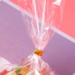 XLSFPY 100PCS Clear Cellophane Bags, 5x7 Small Treat Bags with Ties, Cake Pop Bags, Candy Bags, Goodie Bags, Rice Crispy Treat Bags, Clear Bags for Favors Birthday Party (5'' x 7'') - Image 5