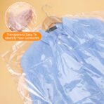 150 Pack Dry Cleaning Plastic Bags, 35.4 x 23.6 In Dry Cleaner Bags Plastic Clear, Dust-proof Garment Bag for Drying Cleaner, Home Storage, Travel, Moving - Image 4