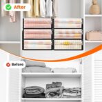 SpaceWhisper 6 Pack Clear Storage Bags, Plastic Blanket Storage Bags with Zipper and Handle, Moving Bags for Comforter, Bedding & Clothes, Closet Organizer and Under Bed Storage (15.7x13.8x3.9 Inch) - Image 6