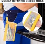 TICONN Tool Pouch, 1680D Oxford Small Tool Bag, Tool Pouches with Zipper, Clear Utility Bag Zipper Pouch for Tool Organizers and Storage (3PK Combo) - Image 4