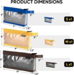 TICONN Tool Pouch, 1680D Oxford Small Tool Bag, Tool Pouches with Zipper, Clear Utility Bag Zipper Pouch for Tool Organizers and Storage (3PK Combo) - Image 5