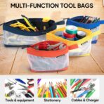 TICONN Tool Pouch, 1680D Oxford Small Tool Bag, Tool Pouches with Zipper, Clear Utility Bag Zipper Pouch for Tool Organizers and Storage (3PK Combo) - Image 7