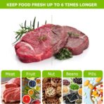 Bonsenkitchen Precut Vacuum Food Sealer Bags 100 Pint 6" x 10", BPA Free, Commercial Grade Textured Food Vacuum Sealer Bag, Thick Embossed Bags for Food Storage and Sous Vide Cooking VB3204 - Image 9