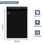 KKBESTPACK BLACK 14.5x19 100 PCS Large Poly Mailers Shipping Bags for Small Business – Self Sealing Package Envelopes - Image 3