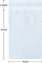 350 Pcs 4x6" Clear Cookie Treat Bags, Self-Sealing Resealable Cellophane Dessert Wrapper - Perfect for Gift Giving & Party Favors - Image 3