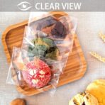 350 Pcs 4x6" Clear Cookie Treat Bags, Self-Sealing Resealable Cellophane Dessert Wrapper - Perfect for Gift Giving & Party Favors - Image 4