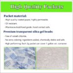 Silica Gel Packs 100 Packets 2 Gram Desiccant Moisture Absorber Oil Resistant for Food Storage Safes - Image 3