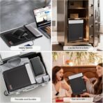 DocSafe Fireproof Document Bag (5200℉) with Fireproof Organizer Travel Case,Heat Insulated Fire＆Water Resistant 8 Layers Safe Money Bag Storage for Important Documents,Cash,Power Bank,Valuables,Black - Image 6