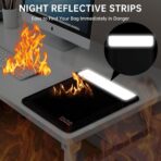 DocSafe Fireproof Document Bag (5200℉) with Fireproof Organizer Travel Case,Heat Insulated Fire＆Water Resistant 8 Layers Safe Money Bag Storage for Important Documents,Cash,Power Bank,Valuables,Black - Image 9