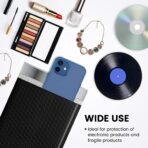 Fuxury Bubble Mailers 6x10" 100 Pack Black Padded Envelopes Usable Size 6x9" Thick Mailing Envelopes Bubble Opaque Padded Mailers Shipping Bags for Mailing Jewelry Makeup Small Business#0 - Image 9