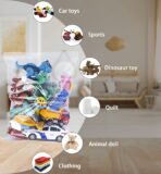 10 Heavy Duty Storage Bags with Zipper Top, 3.1-mil Thick, Extra Large 5 Gallon Bag 18" x 24", Resealable Plastic Bag, Jumbo Freezer Bags for Food, Clothes, Travel, Moving - Image 9