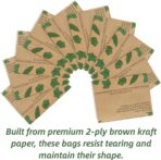YOUEON 10 Pack 30 Gallon Leaf Bags Brown Paper, 2-Ply Heavy Duty Lawn and Refuse Bags, Yard Waste Bags for Home, Garden, Yard, Self Standing and Tear Resistant - Image 5